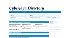 Desktop Screenshot of cyberjayadirectory.com