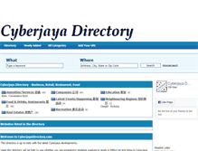 Tablet Screenshot of cyberjayadirectory.com